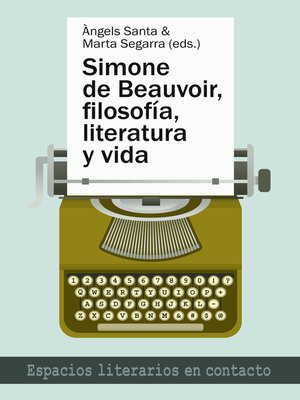 cover image of Simone de Beauvoir, filosofía, literatura y vida